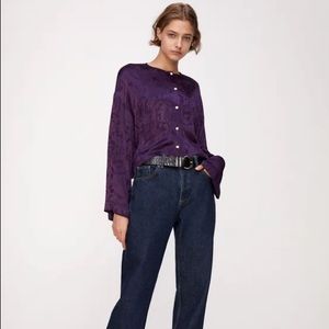 Zara Jacquard Blouse